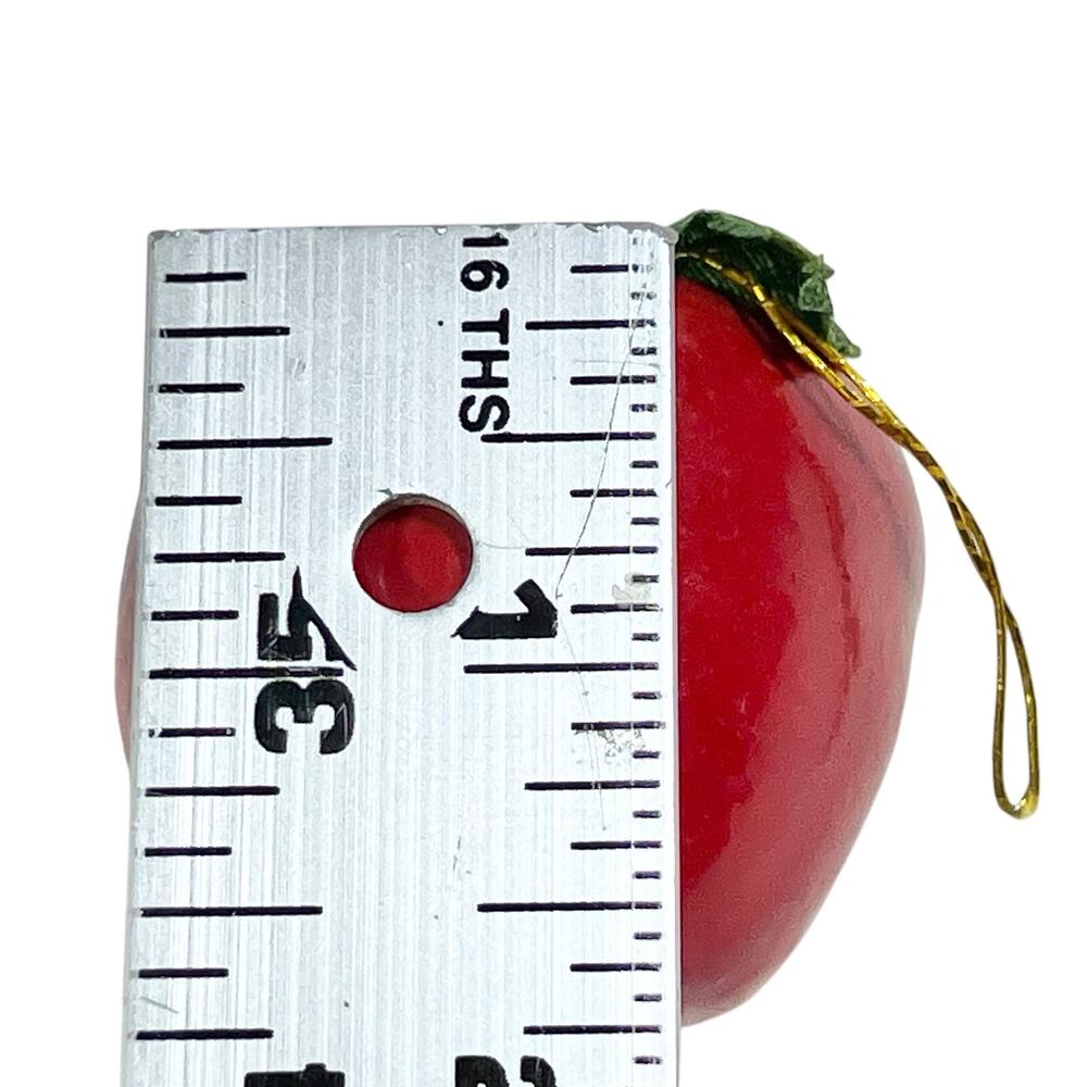 Red Apple Christmas Ornament Lot Plastic Fruit Multi Size 21 Pcs Teachers Tree - Picture 14 of 14